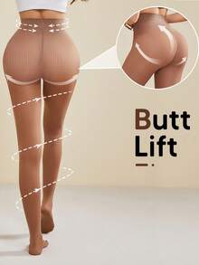 Quần tất cạp cao gợi cảm dành cho nữ, quần legging ôm sát co giãn cao, quần tất thanh lịch ôm dáng. - Nhiều màu - Xem 3