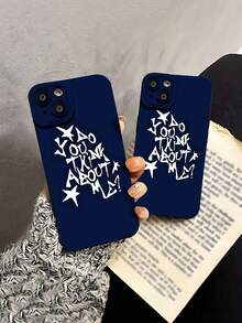 Pregunta con texto blanco sobre fondo azul oscuro.funda de teléfono Fundas compatibles con ,Apple,VIVO,OPPO,,, y Honor.Fabricadas en silicona TPU,ofrecen protección contra golpes y caídas. - Negro - Ver 5