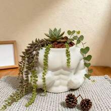 Vaso portapiante a forma di braccio muscoloso 3D, vaso in resina divertente e creativo per piante grasse, decorazione da scrivania unica per piccole piante, cactus, decorazione per la casa e l'ufficio, idea regalo - vaso di fiori - Visualizzare 6