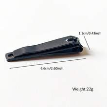 Stainless Steel Black Flat Nail Clipper, Nail Care Tool For Daily Manicure And Pedicure - Multicolor - View 6
