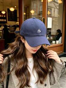 1pc Unisex Baseball Cap, Large Head Circumference, Compact Design, Versatile, Student Style, Sun Protection - Multicolor - View 3