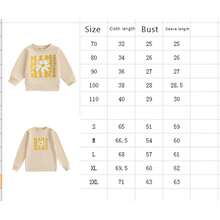 Mommy And Me Matching Outfits Christmas/Halloween Matching Sweatshirts Mama/Mini Letter And Bowknot Embroidery Long Sleeve Crewneck Pullover Shirt Blouse Top Mom And Daughter Matching Holiday Party Clothes - 杏色 - 查看 11