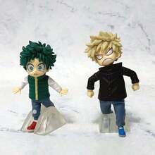 Midoriya Izuku & Character Figures Set, Childhood Version Cartoon Anime Collectible Posable Figurines, PVC Statue Model, Anime Fan Gift - Multicolor - View 8