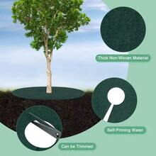 10pcs Non-Woven Fabric Garden Barrier Rings Tree Barrier Plant Cover 15cm-82cm Garden Mat Protection Herb Plant Control - A - View 3