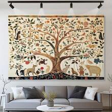 Striscione di sfondo, (senza ganci) 1 pezzo Arazzo Albero della Vita, 100% poliestere, appeso alla parete, tema moda, formato orizzontale, leggero, ideale per la decorazione domestica, matrimoni, servizi fotografici, regalo per fotografi e organizzatori di eventi, appeso alla parete per stanze sportive, decorazione per stanze di tifosi, opera d'arte per interni, opera d'arte a tema calcio, opera d'arte per uffici. - z1 - Visualizzare 2