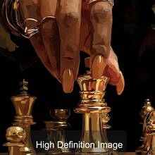 1/3pcs Set Unframed African Woman Playing Chess 8 Balls Fashion Canvas Poster Luxury Afrocentric Wall Art Print Aesthetic Decor Painting For Dorm,Living Room,Bedroom,Modern Home Decoration - A - View 5