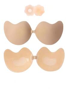 Mango Cup Breast Patch Silicone Invisible Bra Nipple Patch Thin Seamless Underwear Sexy Gathering Upper Support - Multicolor - View 3