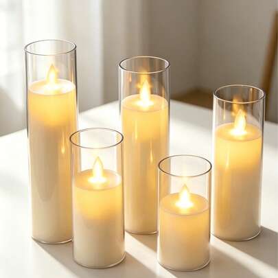 1pc Best-Selling LED Flickering Flame Candle Light, Romantic Candlelight Atmosphere Lamp For Wedding, Photography, Birthday Party Decor, Suitable For Multiple Scenarios