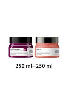 L'Oréal Professionnel [Bundle] Serie Expert Curl Expression Intensive Moisturizer Rich Mask 250 Ml + Inforcer Hair Mask 250 Ml - EXPERT SERIES - View 2