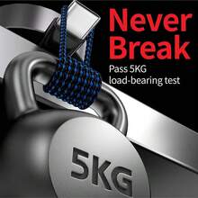 Fast Charging Mixed Braid Multi-Color USB Type C Charger Cable [3 Packs 3.3/6/6/10FT] Nylon Braided USB A To USB C Fast Charging Cord Compatible With IPhone17 16 15 Pro Max Galaxy S25 S24 S23 S22 S21 S20 S10 Android Cell Phones And More Mother's Day Spring Birthday Gift - Multicolor - View 7