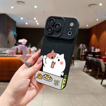 compatible with Appleおよびcompatible with Samsung Galaxyシリーズス スマホケース キャラクター  TPU素材、強化されたレンズ保護、瞳孔デザイン。 猫ケース  11  17e 手机壳  17e 手机壳 家族、恋人、友人、そして子供たちへのプレゼントに最適です。  S23/15 Plus/S25 Edge/17 Pro/14 Plus/Apple  Air/14/17/14 Pro/15 Pro Max/16 Plus/16e/17e/13/16 Pro Max/S22 Ultra/S22/12 Pro/S23 Ultra/S24 Ultra/11 Pro Max/S25/11 Pro/15/12/15 Pro/S24/16/S25 Ultra/14 Pro Max/ 13 pro/12 Pro Max/16 Pro/17 Pro Max/13 Pro Max - ブラック - チェックする 5