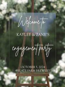 Acrylic Wedding Welcome Sign, Modern Wedding Entrance Sign, Wedding Decoration, Wedding Gift - Multicolor - View 3