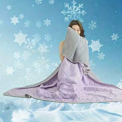 Ultra Soft & Lightweight Blanket For Summer - Breathable Moisture-Wicking Solid Color Blanket Suitable For Office And Air-Conditioned Rooms - Ideal For Hot Sleepers