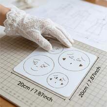 Embroidery Patch Template - Includes 4 Unique Facial Expression Patterns, Varying Sizes, Showcasing Exclusive Designs, Suitable For Different Dolls, No Duplicate Styles, Providing Diversified Style Options - Emoticon Patchwork Template - View 3