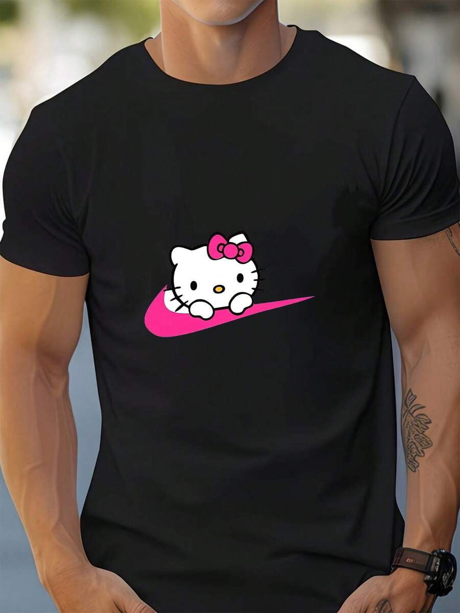 Camisetas masculinas - Preto - Ver 1