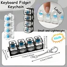 1pc Of Mechanical Keyboard Replacement Keycaps, A Collectible Item For Keycap Enthusiasts, A Contemporary Style Keychain Pendant, A Dual-Purpose Men'S Keychain, An Ideal Present For Adults, A Gift For The New Year - Multicolor - View 2