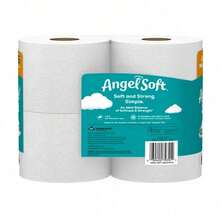 Angel Soft 2-Ply Toilet Paper, 4 Mega Rolls, 320 Sheets Per Roll - A - View 7