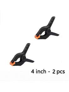 10 Packs Of 4 Inch Heavy Duty Plastic Spring Clips, Suitable For Backdrops, Photography, Office, DIY Projects - Black - View 11