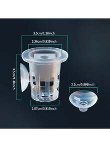 Bộ 10 giỏ trồng cây thủy canh (bao gồm 10 giỏ trồng + 10 miếng xốp ươm hạt) | Giữ hạt giống, chống trôi dạt, hệ rễ trong suốt, phụ kiện cho hệ thống nhà kính thủy canh ban công. - Nhiều màu - Xem 3