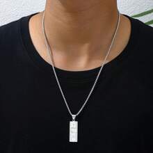 1 pieza Collar con billete de 1 millón de dólares, estilo de fotografía callejera, accesorio unisex bañado en oro - Multicolor - Ver 9