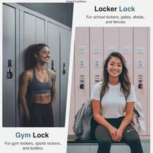 1 buah Gembok Kombinasi 4 Digit, Dirancang untuk Melindungi Barang-barang di Luar Ruangan (Seperti Loker Gym, Kotak Perkakas, Kunci Gerbang, Pagar, Lemari Penyimpanan, Loker Olahraga, dan Lemari) - Kunci kombinasi empat digit - View 4