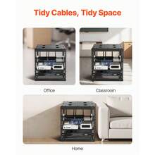10U Open Frame Network Rack, 23 In Depth, Wall Mounted Or Floor Standing Server Rack, Heavy Duty 4 Post, With Vented Shelves & Mounting Hardware, Holds All Your Networking IT Equipment AV Gear - 10U - View 6