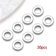 30pcs 18K Gold Plated Flat Closed Jump Rings, Seamless Soldered Rings For DIY Jewelry Making, Metal Connector Rings For Bracelet Necklace Findings - Multicolor - View 9