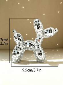 1-20 cái Đồ trang trí thú cưng hình quả cầu disco dễ thương, Tượng chó màu bạc/hồng, Trang trí phòng ngủ căn hộ ký túc xá Tượng động vật dễ thương Quà tặng cho người yêu chó, Trang trí tiệc disco cổ điển - Nhiều màu - Xem 3