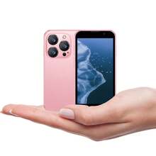 SOYES Mini Phone World's Smallest 3.0" HD Touch Screen Mini Smartphone Unlocked Android Cell Phone wih Quad-Core Dual SIM Cards Slots . Face ID 2GB+16GB Pink. - Azul - Ver 5