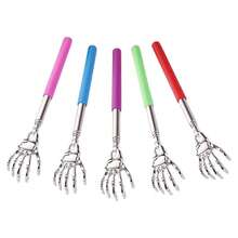 Retractable Skeleton Hand Back Scratcher, Extendable Rascador De Espalda, Handheld Back Massager For Back Itch Relief, Portable Telescopic Back Scratcher With Non-Slip Grip, Durable Metal Claw Back Scratcher Massager For Home, Office, Travel, Suitable For Relieving Back, Neck, Shoulder Discomfort, Practical Back Care Tool, Great Gift For All Ages - 1 - Xem 5