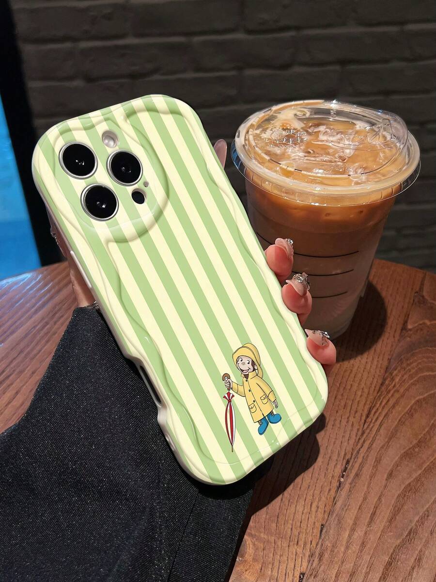 Curious George Yellow Raincoat Green Stripes. This Stylish Phone Case Is Compatible With Samsung, Apple, , , , Transsion, , And Honor. Made Of TPU Silicone, It Offers Shock And Drop Protection And A Superior Feel. It's An Ideal Gift For Family, Friends, And Loved Ones, And A Perfect Choice For Valentines Day And Year's Gift.Maestra Phone Case, Case, 17 Pro Case, Case,Phone Cases, 16 Case, 17 Case, 15 Case, 17 Pro Max,Phone Case 15, 16 Plus Case, 14 Case,Case - trắng - Xem 1