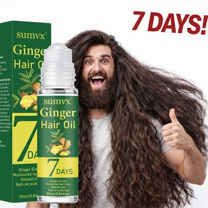 25ml Esencia de crecimiento de 7 en 1, 7 días. Nutre profundamente el cuero cabelludo, ayuda a reducir la caída del cabello, hace que el cabello se vea talla grande grueso y talla grande largo, fortalece las raíces del cabello, esencia hidratante para el cabello, adecuada para personas con cabello fino.