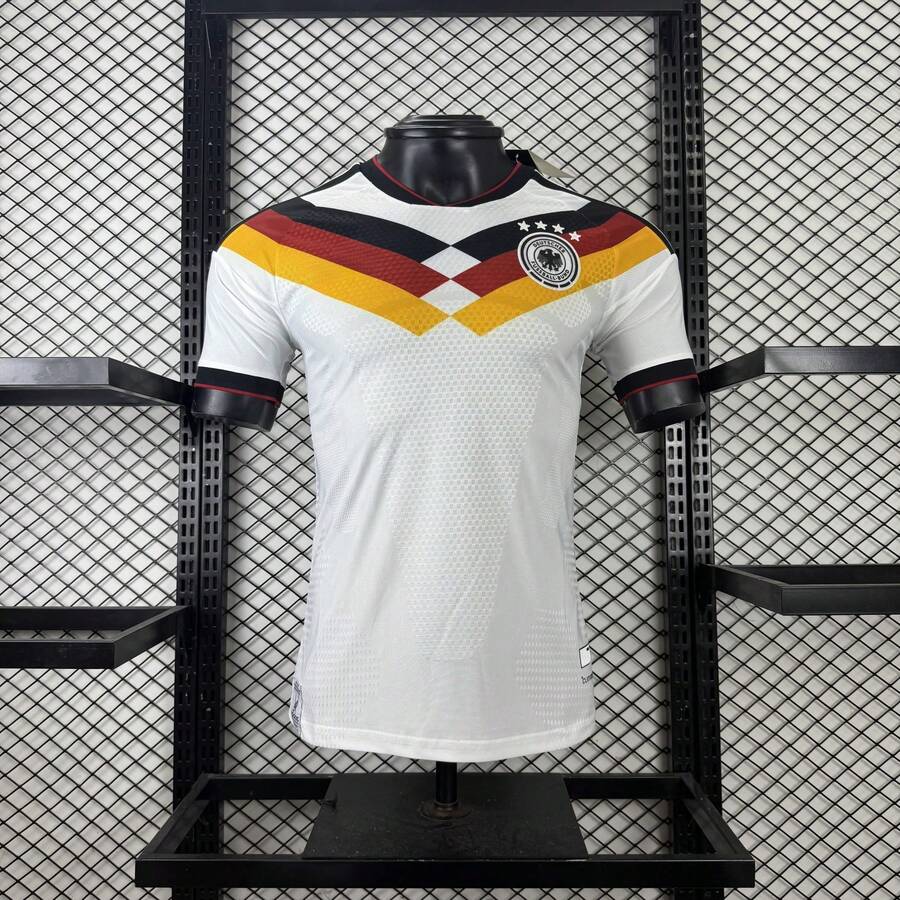 Germany National Team Retro 4 Stars Short Sleeve Home Jersey - Mặc định - Xem 1
