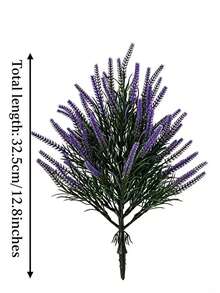 1pc 43.5cm/17.13in Purple Lavender (With Ground Stake), Outdoor Decor, Yard Decor, Garden Decor, Artificial Plant, Floral Arrangement, Summer Yard & Garden - Purple - View 9