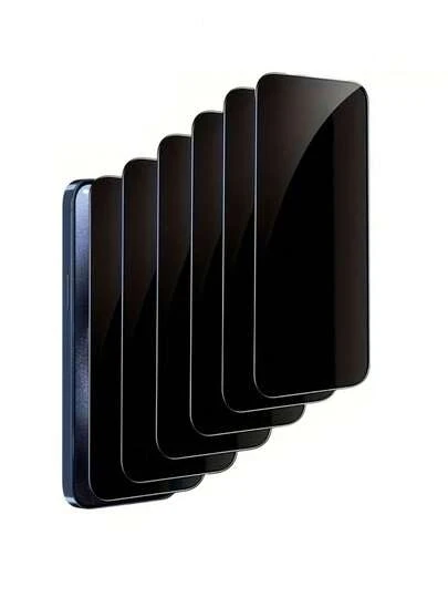 Bộ 6 miếng dán màn hình cường lực tương thích với iPhone 14 Pro Max, 17, 16 Plus, 16 Pro, 16 Pro Max, 15, 14, 13, 12, 11 Pro Max, X, XS, XR, Mini, 7, 8, 14 Plus, 17 Pro, 17 Pro Max, 16E, 16 Pro, 16 Pro Max, 15 Pro, 15 Pro Max, 11 Mini, 12 Mini, 13 Mini, phủ toàn màn hình, viền đen, bảo vệ riêng tư, có thể có sự khác biệt nhỏ về màu sắc, món quà Ngày của Mẹ tuyệt vời nhất dành cho gia đình và bạn bè.