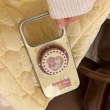 Ốp lưng điện thoại GUCADI mạ vàng, nam châm, màu kem mờ hình gấu + vàng mờ, tương thích với Apple 17 Pro Max, 16 inch. Hình gấu mạ vàng màu kem, phù hợp với các mẫu 15, 13 inch. Dễ thương và quyến rũ, sáng tạo, hình học, phong cách hoạt hình, độc đáo, sang trọng nhẹ nhàng, phong cách . - Vàng - Xem 6