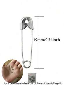 120pcs Mini Silver Metal Pins, 0.75 Inch, Suitable For Sewing, Crafts, Clothing Clips And Tools - Silver - View 7