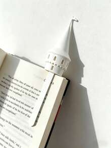 1pc Creative 3D Magic Castle Bookmark, Fun Novel Castle Shaped Bookmark Decoration, Multiple Colors Available, Spire Flag Design, Perfect Gift For Book Lovers, Bookmark, Collectible, Books, DIY, School Use, School Supplies - Castle - View 5