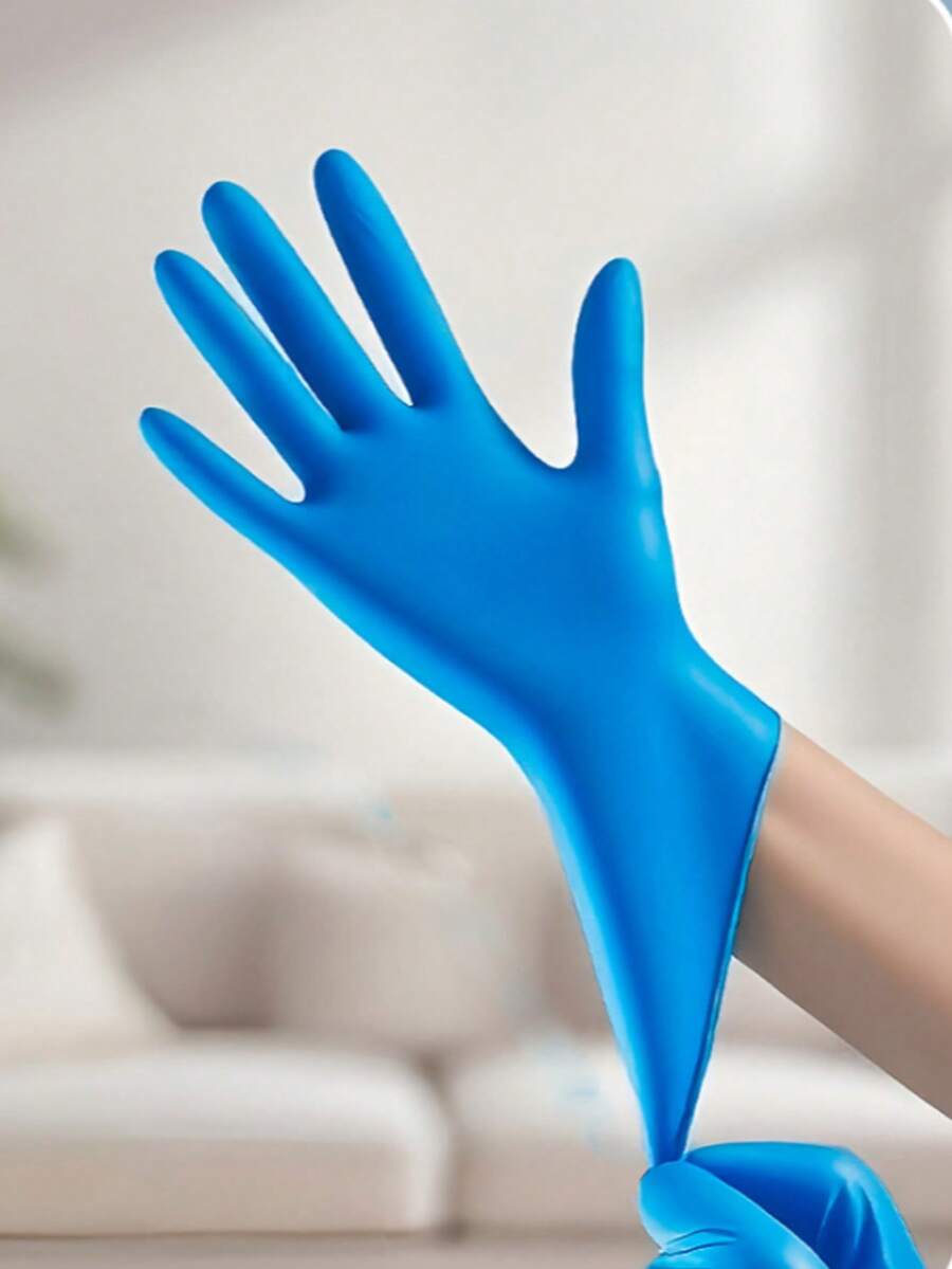 50 chiếc găng tay nitrile đa năng không bột - Chống thấm nước, chống tĩnh điện, không chứa latex, thích hợp cho việc rửa chén bát và dọn dẹp nhà cửa, chế biến thực phẩm, nấu nướng, găng tay gia dụng thiết thực. - 50pcs - Xem 1