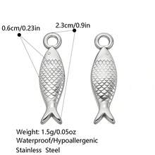 1 chiếc dây chuyền mặt hình cá phong cách tối giản, giản dị, phù hợp cho cả nam và nữ đeo hàng ngày. - Nhiều màu - Xem 6