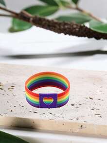 1/3pcs Stretchy Bracelet, Suitable For Pride Month Decoration, Transgender Fashion Accessory Gift - Multicolor - View 6