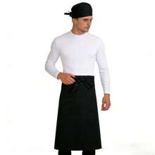 2pcs/Set Kitchen Cooking Set - Chef Apron And Work Hat, Suitable For Waiters, Chefs And Bakers - Multicolor - View 3