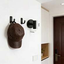 1pc Self-Adhesive Hook, Bathrobe & Towel Rack, Wall Mounted Clothes Hanger, Rust-Resistant 304 Stainless Steel Shower Hook, Suitable For Bathroom Accessories And Kitchen Storage - Emas - View 2