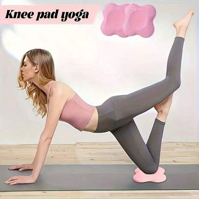 2 miếng đệm đầu gối yoga màu đen, chống trượt 3D, bảo vệ khuỷu tay, đệm đầu gối tập luyện cơ bụng Pilates, phụ kiện yoga bền bỉ, phù hợp cho các tư thế yoga quỳ, tập plank.