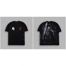 Darcsport T-Shirt Men's T-Shirt Anime Hip-Hop Street Short Sleeve - T250703 Màu đen - Xem 7