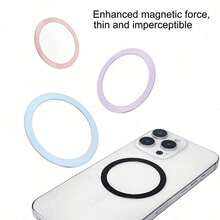 Fast Charging Phone Holder Magnetic Ring 4pcs Strong Magnetic Rings Suitable For MagSticker Magnetic Rings Magnetic Rings For MagMagnetic Wireless Charger Housings, Compatible With Apple 17/16/15/14 Pro Max, Android Phones Accessories Mother's Day Gift - Multicolor - View 3