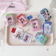 1 chiếc album ảnh treo tường hình chai sữa và dâu tây hoạt hình tối giản 2 inch, giá đựng thẻ ảnh mini sáng tạo, album ảnh móc khóa, album ảnh mini, album ảnh treo tường hình hộp sữa dành cho học sinh. - nhiều màu - Xem 9