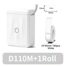 Niimbot D110 Mini Portable Thermal Printer, Smart Pocket Self-Adhesive Label Printer, Bluetooth Price Tag Sticker Maker For Office, Home, Kitchen, School, White - Multicolor - View 8