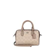 Coach Rowan 刺绣女士单肩斜挎包 CW330SVXCU - 沙黃色拼色CW330SVXCU - 查看 10