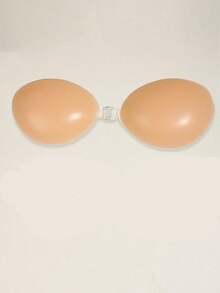 2件装硅胶隐形文胸，女士超强粘性硅胶隐形文胸，新娘文胸，可重复使用的夏季连衣裙文胸，吊带背心 - 杏色 - 查看 26